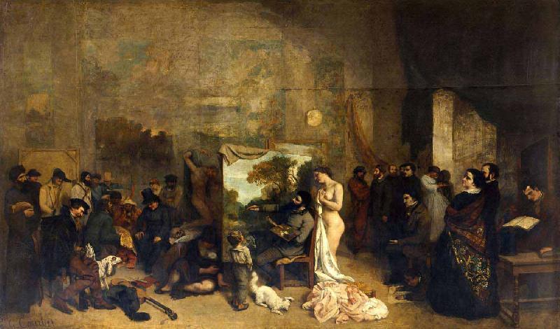 Gustave Courbet The Artists Studio oil painting image